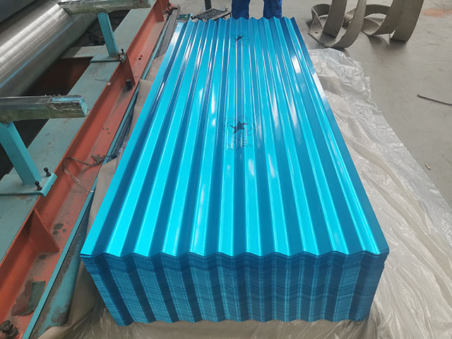 Corrugated galvalume steel sheets