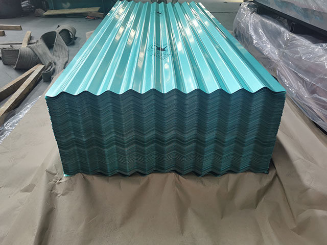 Corrugated galvalume steel sheets