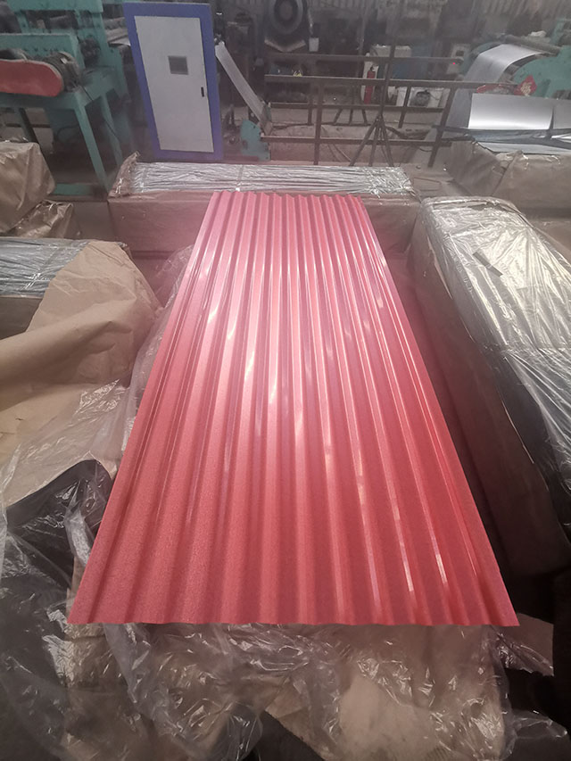 Corrugated galvalume steel sheets